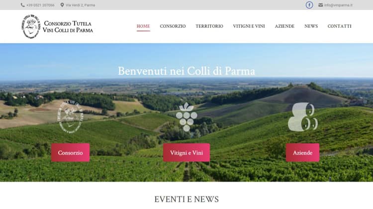 homepage colli di parma