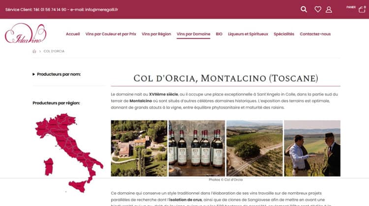 singola azienda idea vino