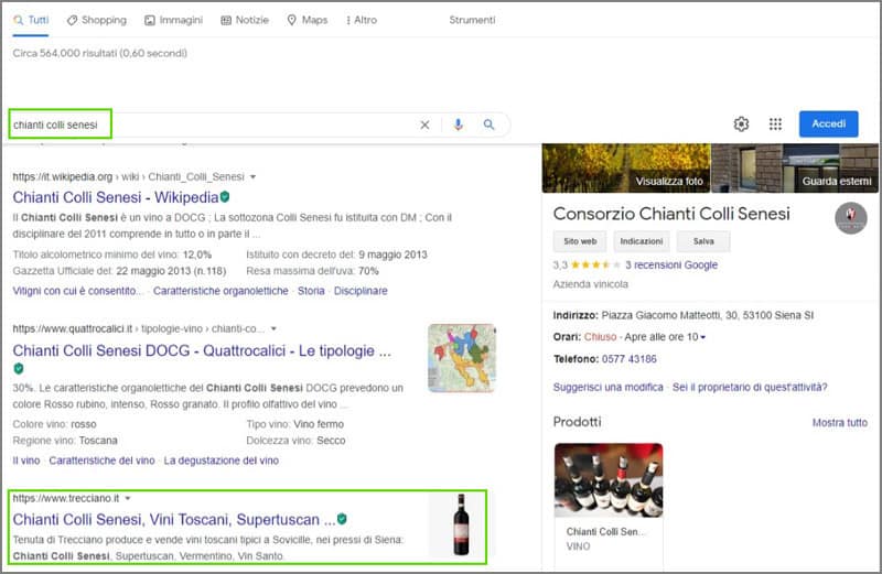 seo vino